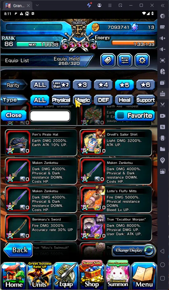 Grand Summoners Accounts GLOBAL | Ascend 7 | S.miyu TW | Chloe TW | Saber T image 11