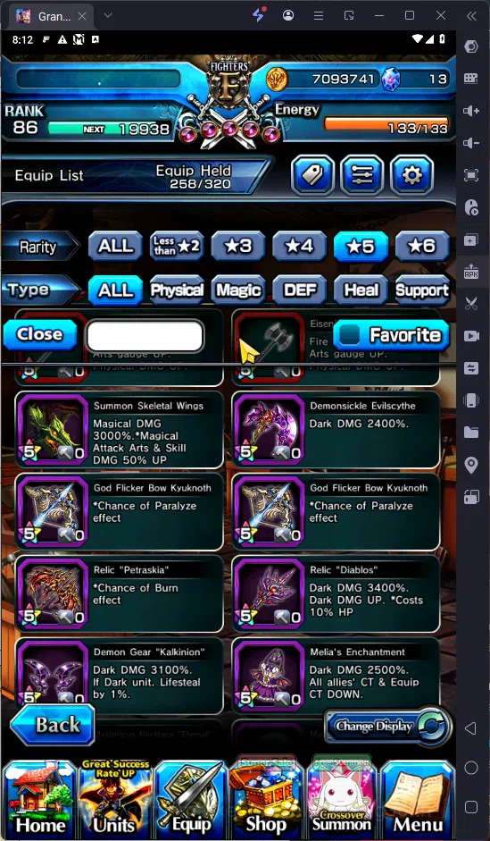 Grand Summoners Accounts GLOBAL | Ascend 7 | S.miyu TW | Chloe TW | Saber T image 13