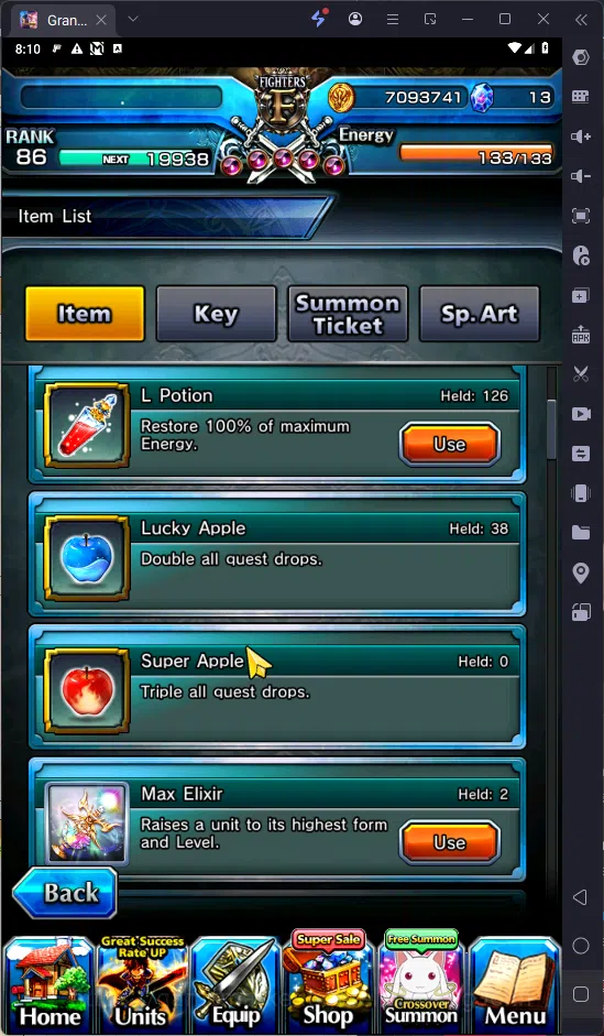Grand Summoners Accounts GLOBAL | Ascend 7 | S.miyu TW | Chloe TW | Saber T image 2