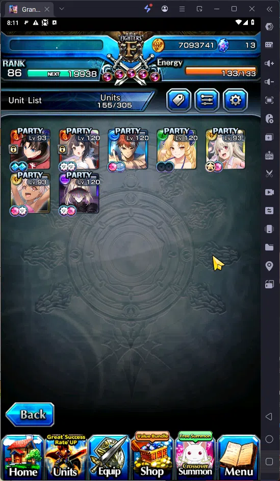 Grand Summoners Accounts GLOBAL | Ascend 7 | S.miyu TW | Chloe TW | Saber T image 3