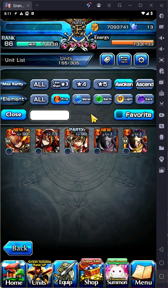 Grand Summoners Accounts GLOBAL | Ascend 7 | S.miyu TW | Chloe TW | Saber T image 4