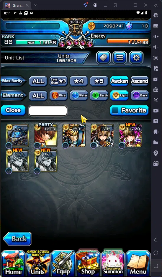 Grand Summoners Accounts GLOBAL | Ascend 7 | S.miyu TW | Chloe TW | Saber T image 7