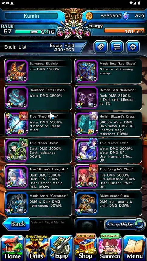 Grand Summoners Accounts Global|Rank 57|379 cc|10 Ascend 6 TW|(Saito,Choi J image 12