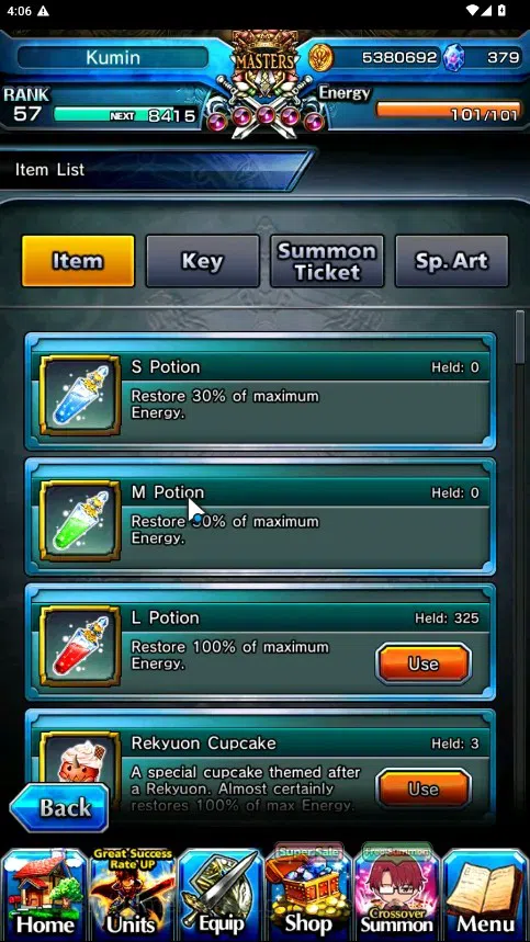 Grand Summoners Accounts Global|Rank 57|379 cc|10 Ascend 6 TW|(Saito,Choi J image 2