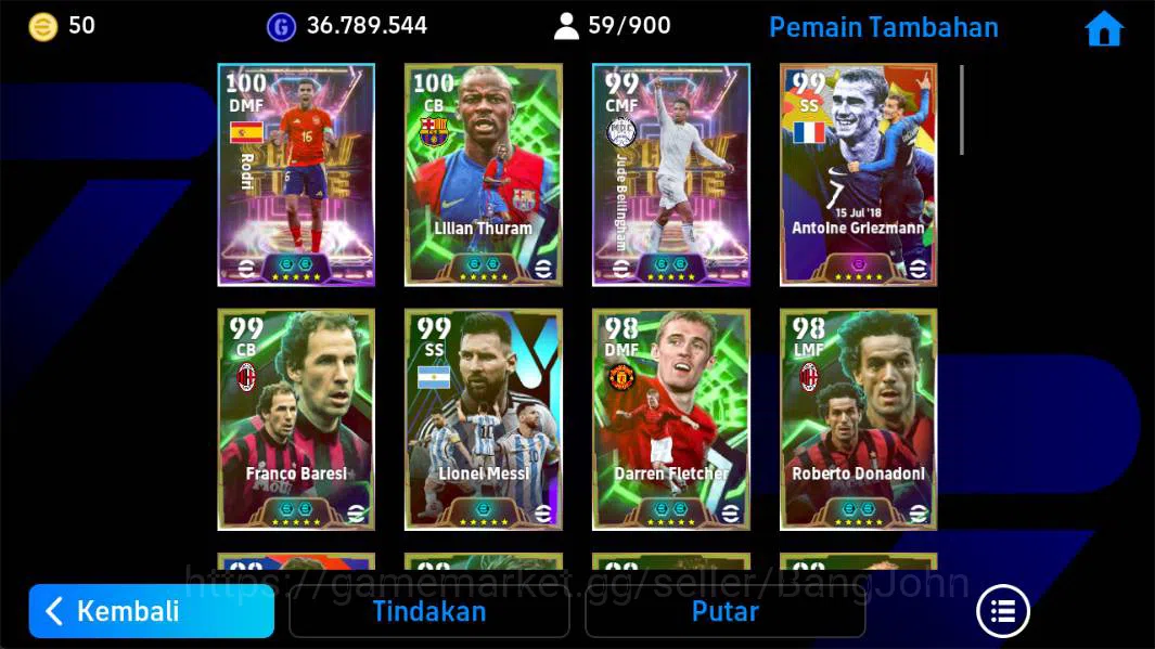eFootball Accounts Power 3218, old ACC, Rodri Show, Thuram Epic, Grie image 4