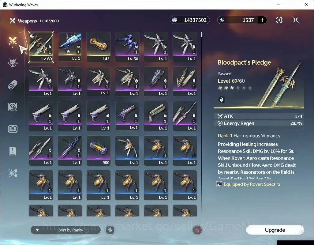 Wuthering Waves Accounts NA |UL 47|2 Limited| Lucy R6+Sign,Rebecca | 121 Lu image 5