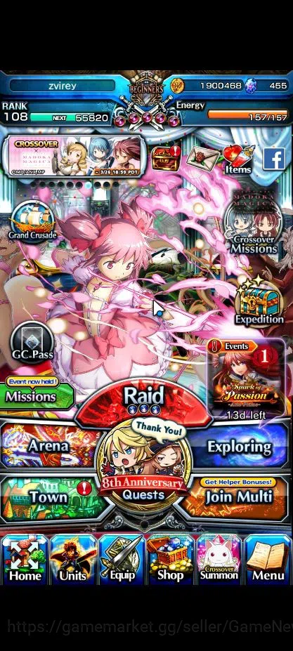 Grand Summoners Accounts Global|Rank 108|2 Sp.Art|13 Ascend|[Sayaka,Emiya,S image 1