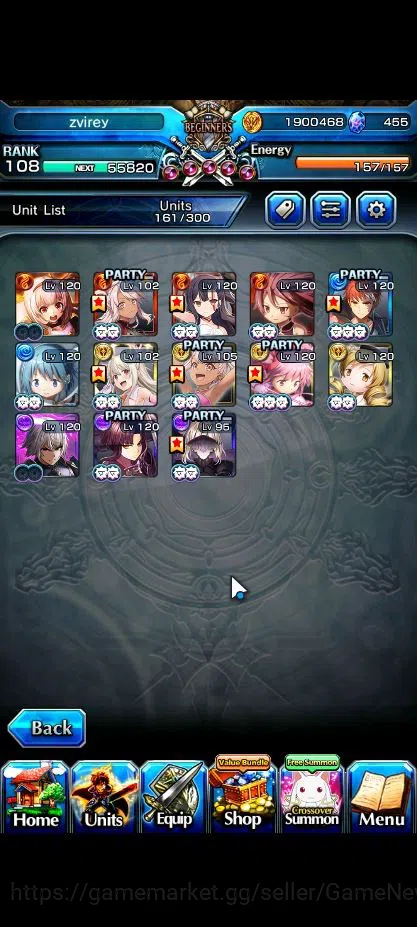 Grand Summoners Accounts Global|Rank 108|2 Sp.Art|13 Ascend|[Sayaka,Emiya,S image 5
