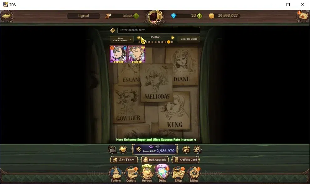 Buy The Seven Deadly Sins: Grand Cross Accounts - GLOBAL | 2,9M CC
