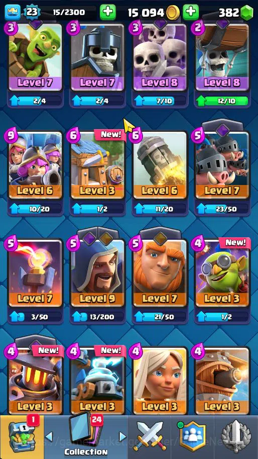 Clash Royale Accounts Lv 23|Trophy 4165|KTL 9|Total Card 72|1 Hero 2 EVO image 10