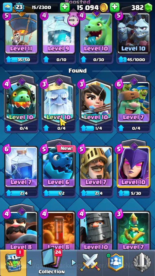 Clash Royale Accounts Lv 23|Trophy 4165|KTL 9|Total Card 72|1 Hero 2 EVO image 11