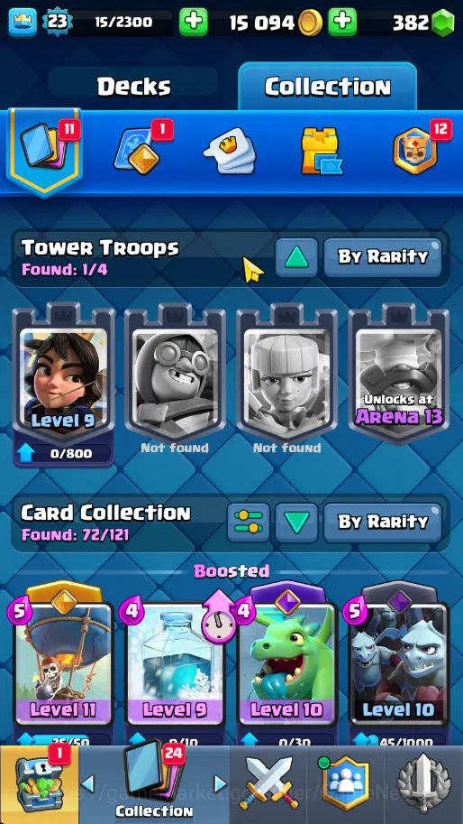 Clash Royale Accounts Lv 23|Trophy 4165|KTL 9|Total Card 72|1 Hero 2 EVO image 12