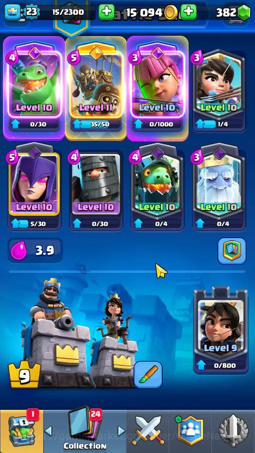 Clash Royale Accounts Lv 23|Trophy 4165|KTL 9|Total Card 72|1 Hero 2 EVO image 13