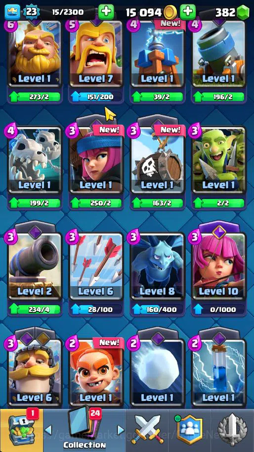 Clash Royale Accounts Lv 23|Trophy 4165|KTL 9|Total Card 72|1 Hero 2 EVO image 8
