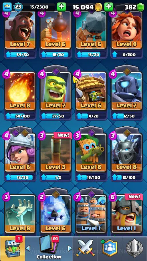 Clash Royale Accounts Lv 23|Trophy 4165|KTL 9|Total Card 72|1 Hero 2 EVO image 9