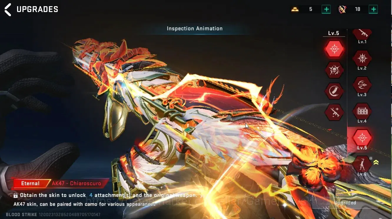 Blood Strike Accounts ASIA|6 ETERNAL[ZERO-Odashadow,AK47 Lv5,M700 Lv3,QB image 15