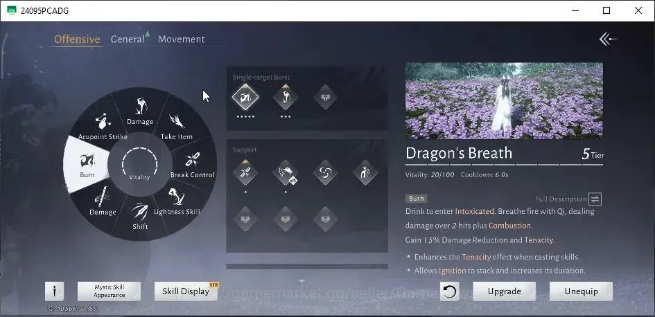 Where Winds Meet Accounts GLOBAL|Lv 95|GS 27K|1 HC|Diff Legend|Lone March|Pe image 8