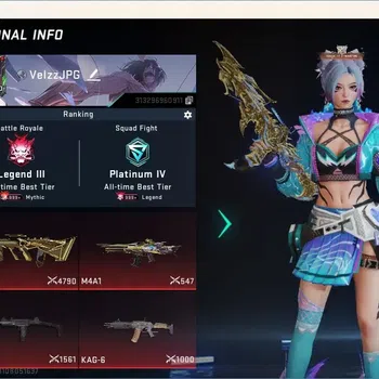 Blood Strike Accounts Collab Skin ASIA | 5 Eternal Guns: M4A1,AK47,KAG-6,AUG,UZI|4 Eternal Striker|3 Ultra Melee|4 AOT