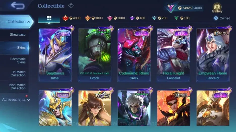 Mobile Legends: Bang Bang Accounts Global|Skin 344|Renowned|KOF Karina ,Saintsaiya Ba image 11
