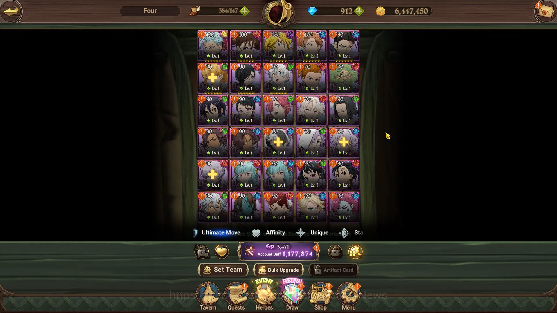 The Seven Deadly Sins: Grand Cross Accounts Asia|1,1M CC|Starter Ch4|912 DM|1 UR+Collab Fire F image 5
