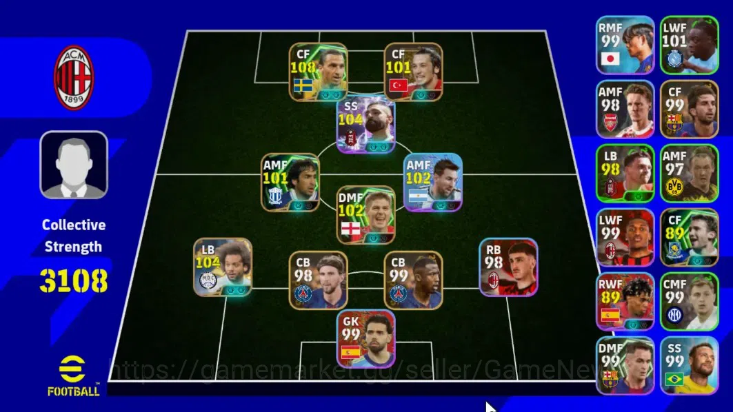 eFootball Accounts Android|Zlatan Ibrahimovic,Mohamed Salah,Ilhan Man image 1