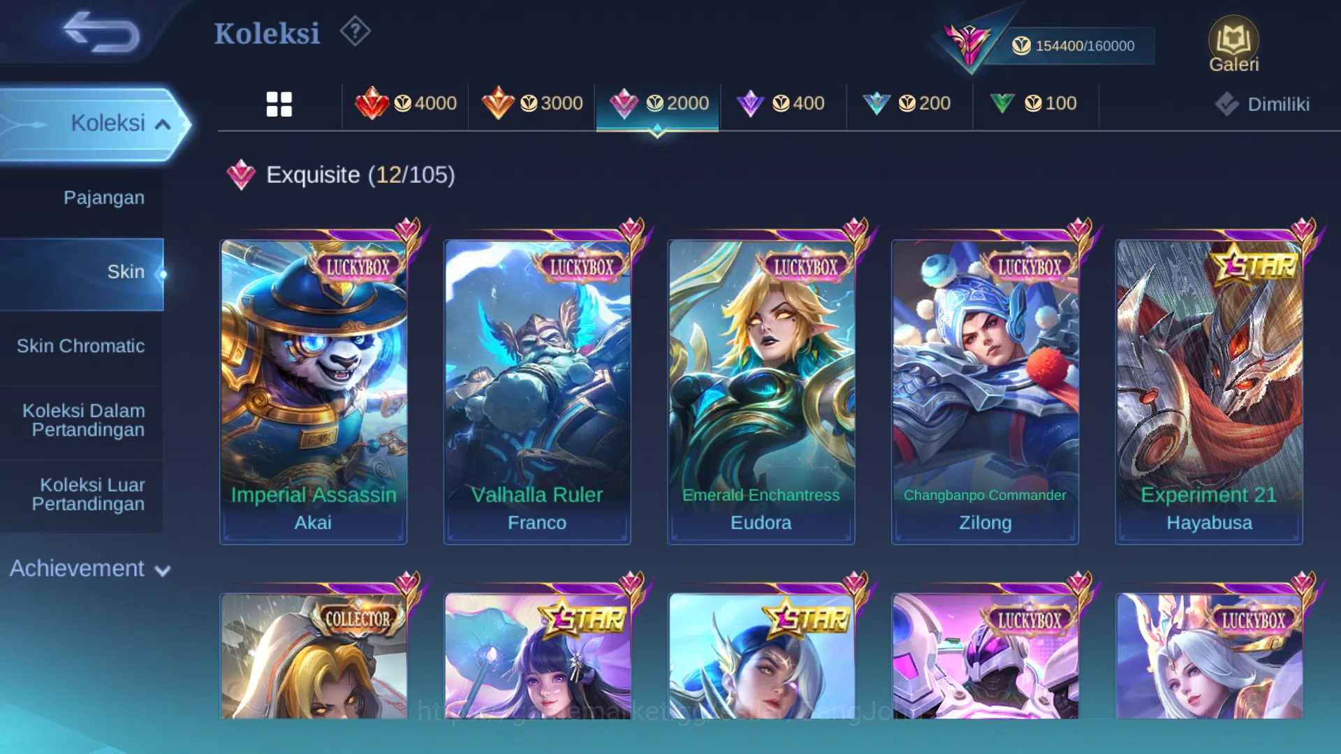 Mobile Legends: Bang Bang Accounts Hero 131 | Skin 484 | Ex Glory 55 | Legend Saber | image 11