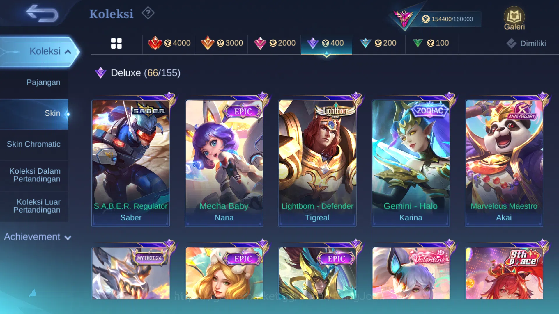Mobile Legends: Bang Bang Accounts Hero 131 | Skin 484 | Ex Glory 55 | Legend Saber | image 14