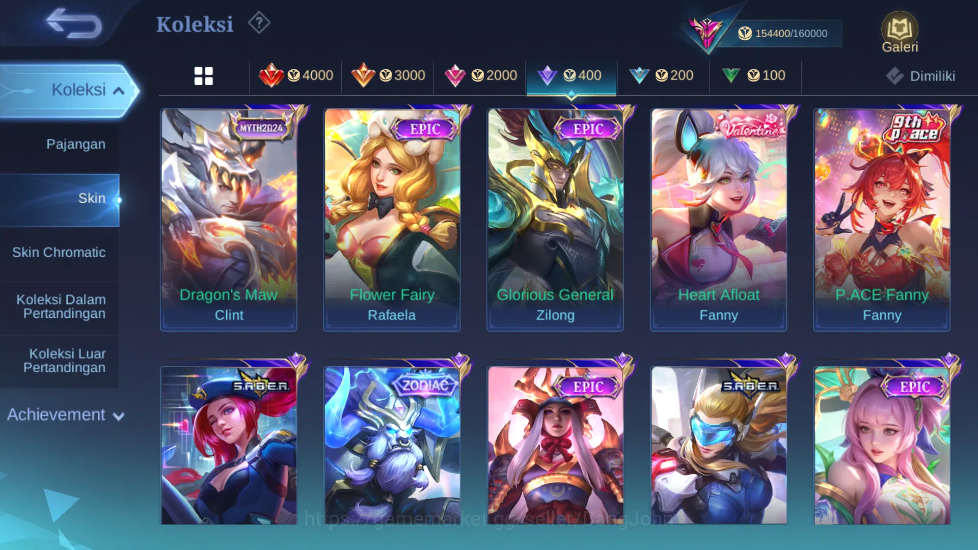Mobile Legends: Bang Bang Accounts Hero 131 | Skin 484 | Ex Glory 55 | Legend Saber | image 15