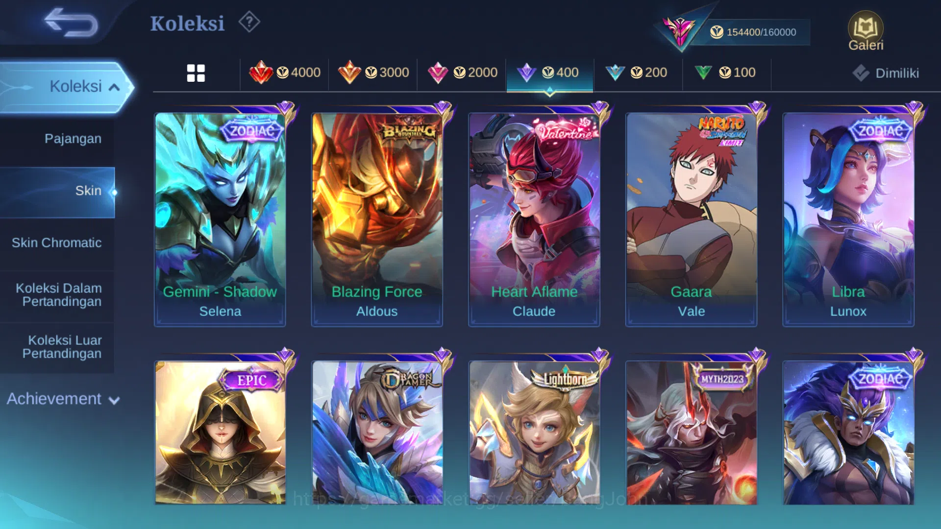 Mobile Legends: Bang Bang Accounts Hero 131 | Skin 484 | Ex Glory 55 | Legend Saber | image 19
