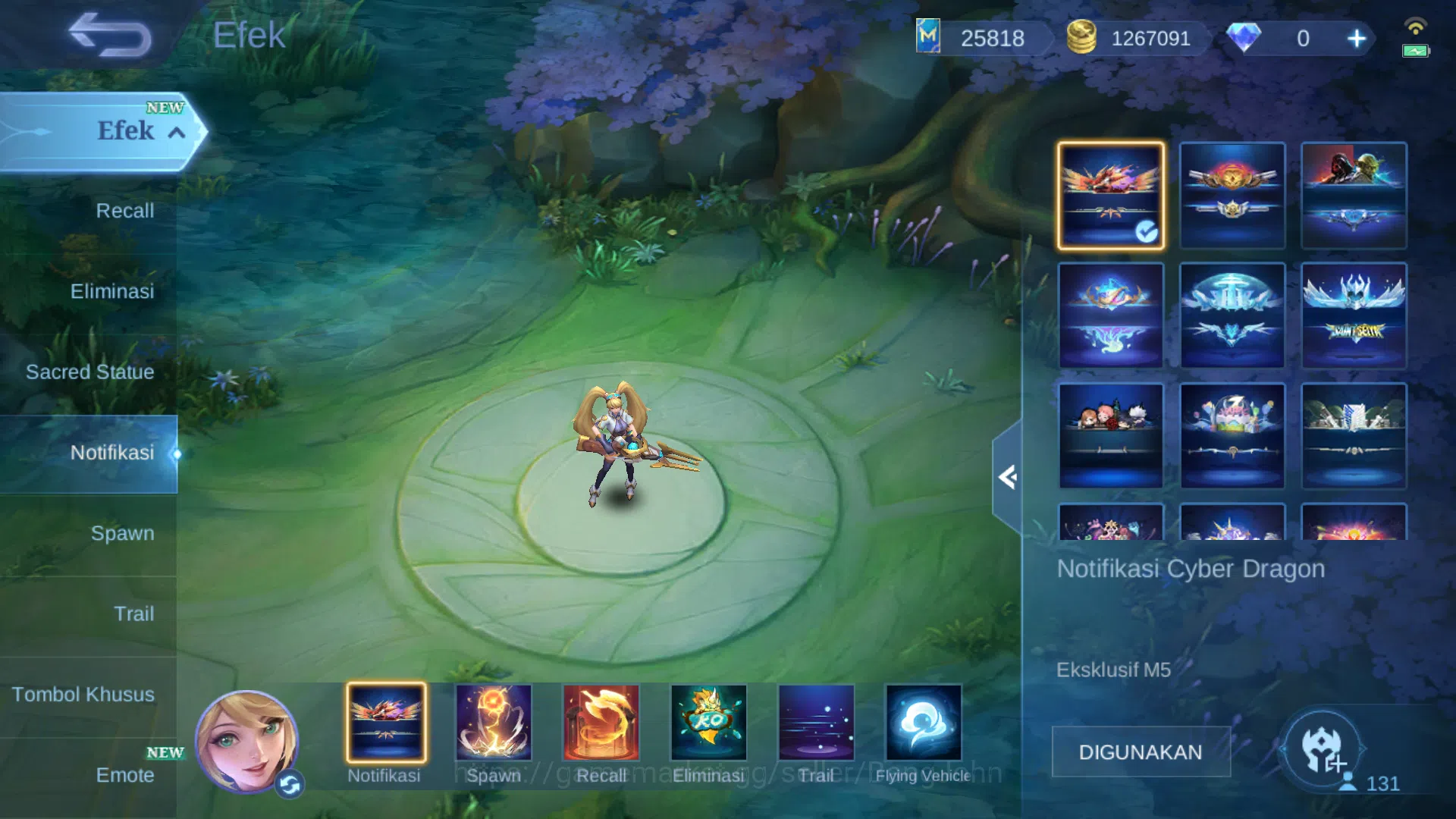 Mobile Legends: Bang Bang Accounts Hero 131 | Skin 484 | Ex Glory 55 | Legend Saber | image 6