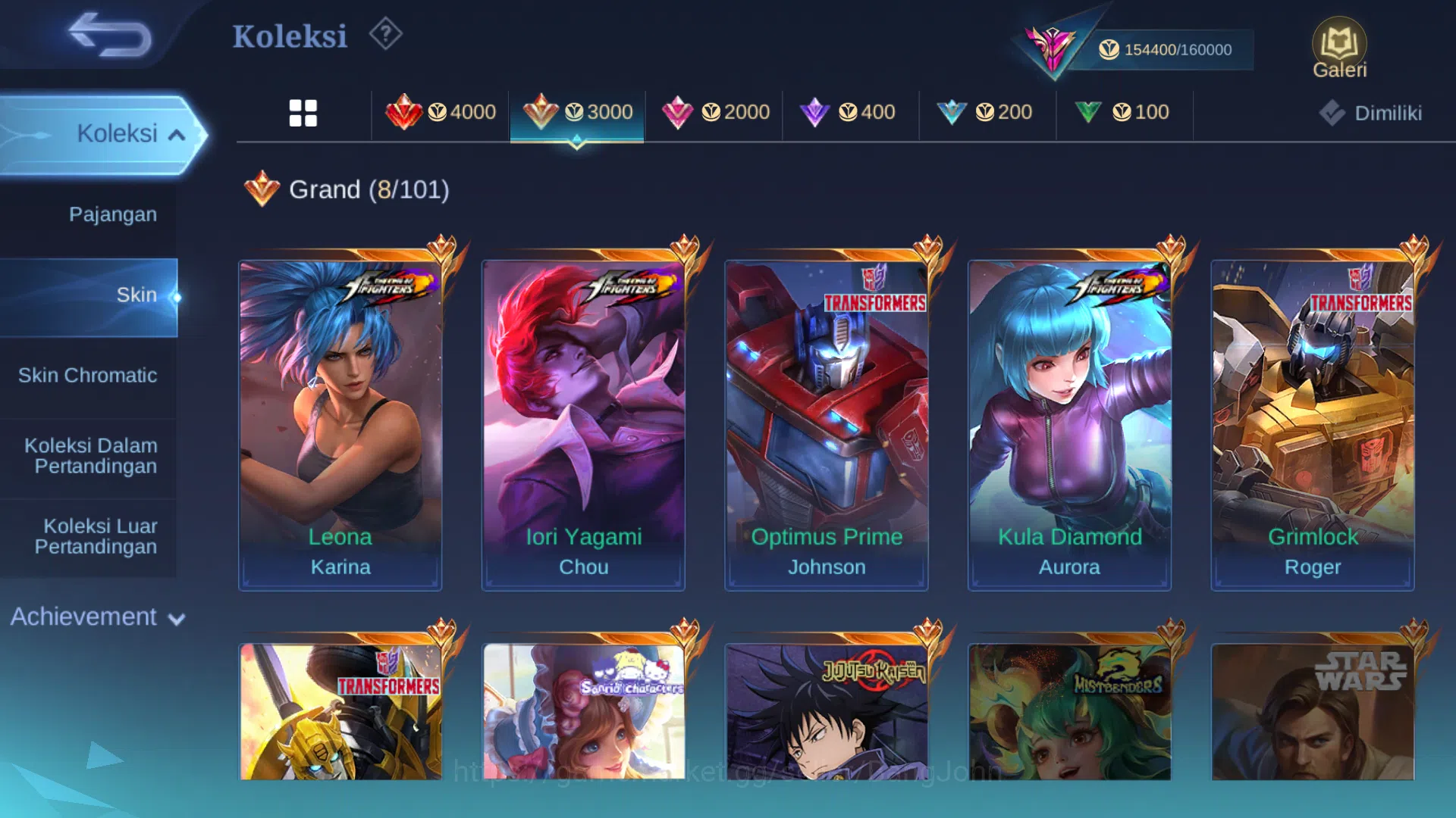 Mobile Legends: Bang Bang Accounts Hero 131 | Skin 484 | Ex Glory 55 | Legend Saber | image 9