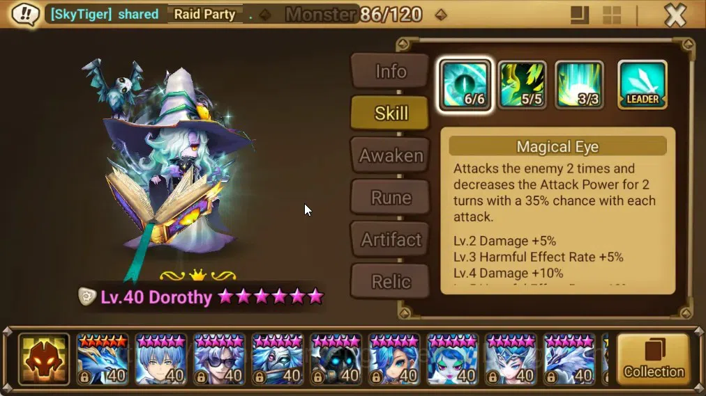 Summoners War: Sky Arena Accounts End-Game ASIA | Lv100 4LND(Dorothy,Azure Dragon Sword Light,Mi Ying,Arella) 36NB5 1
