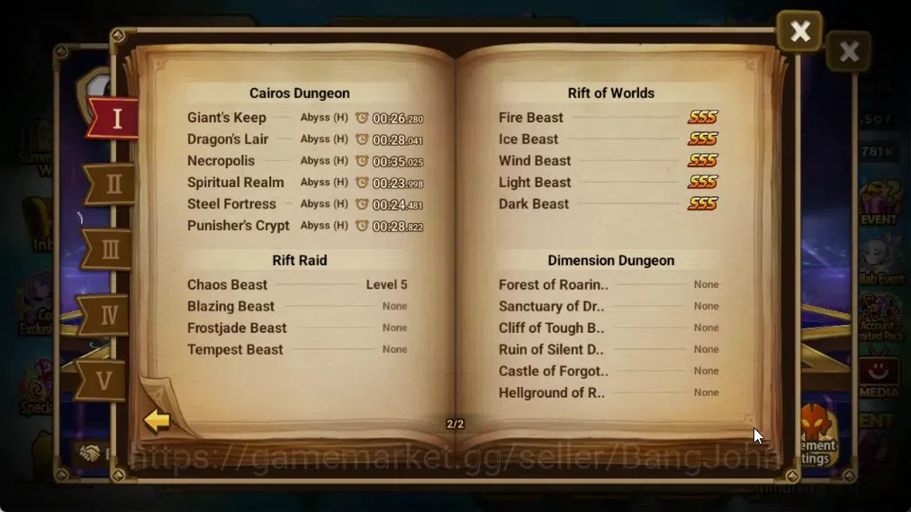 Summoners War: Sky Arena Accounts End-Game ASIA | Lv100 4LND(Dorothy,Azure Dragon Sword Light,Mi Ying,Arella) 36NB5 12