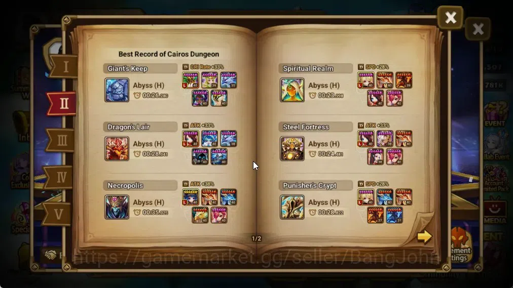 Summoners War: Sky Arena Accounts End-Game ASIA | Lv100 4LND(Dorothy,Azure Dragon Sword Light,Mi Ying,Arella) 36NB5 13