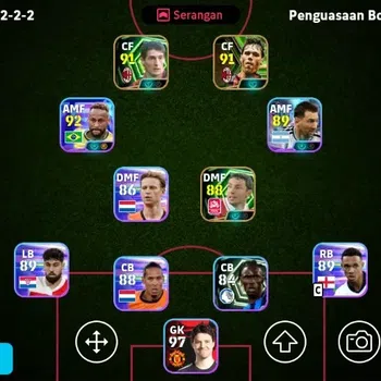 eFootball Accounts Legends & Iconic Players Mobile | PW 2762 | New Neymar Jr Big T,Lionel Messi Show T,Epic