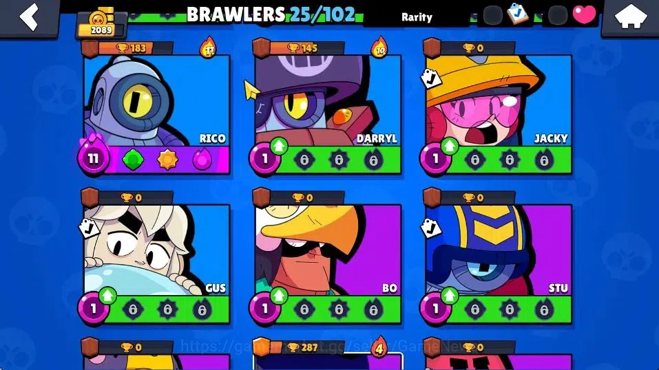 Brawl Stars Accounts 2089 Trophies|5,5K Bling| 25 Brawlers, 4 Max Lvl image 10