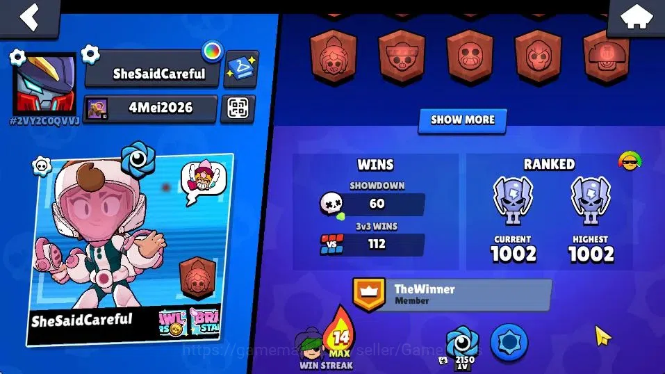 Brawl Stars Accounts 2089 Trophies|5,5K Bling| 25 Brawlers, 4 Max Lvl image 3