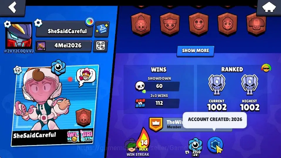 Brawl Stars Accounts 2089 Trophies|5,5K Bling| 25 Brawlers, 4 Max Lvl image 4