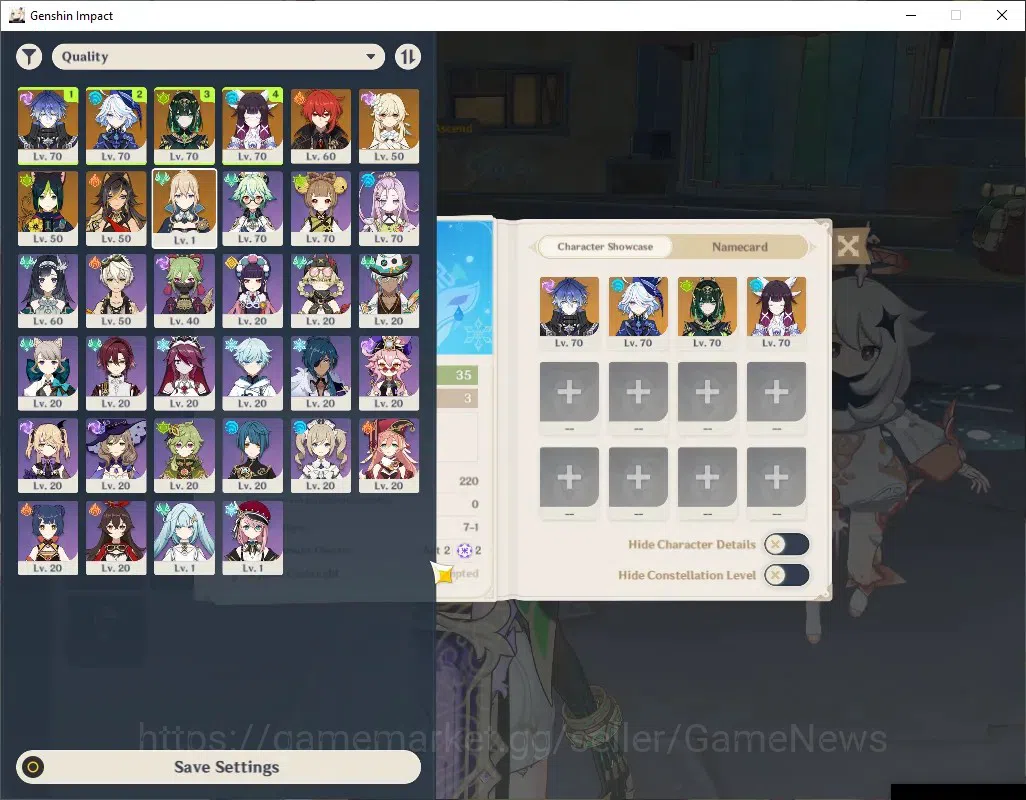Genshin Impact Accounts ASIA|AR 35|BD Unset|4 Limited +4(*5 Standard)|Colu image 1