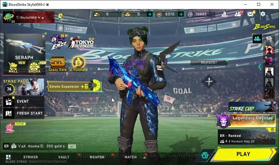 Blood Strike Accounts ASIA|ETERNAL DEagle|Collab TokRev[FN2000,MCX,Takem image 1