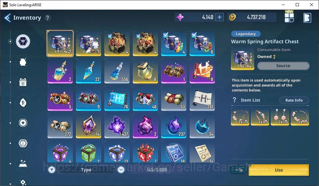 Solo Leveling: ARISE Accounts 750k Power | EmmaA9+SignA2, Cha Hae-InA5+Sign9. AmamiyaA4+SignA1, GotoA3+SignA6 ETC|Log 13