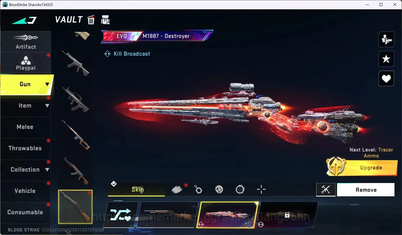 Blood Strike Accounts ASIA | 1 EVO : M1887-Destroyer | 1 Epic Name-Chang image 2