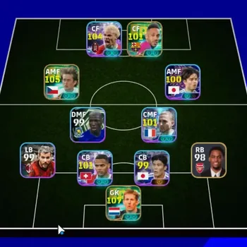 eFootball Accounts Legends & Iconic Players Android|Power 3144|14 Epic Edwin van der Sar,Tomas Rosicky,Aubameyang,David