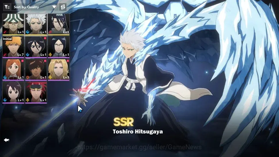 BLEACH: Soul Resonance Accounts Crunchyroll NA |Fresh Starter LV 3|3 SSR Toshiro H image 1
