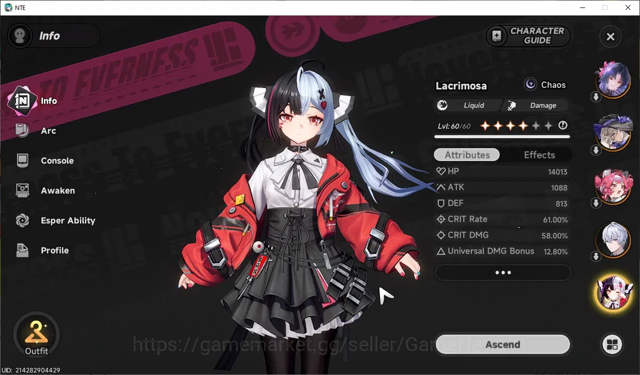 Neverness to Everness Accounts GLOBAL SEA|HL 45|TL 27|3k Annulith|7 SSR(Hotori,Na image 3