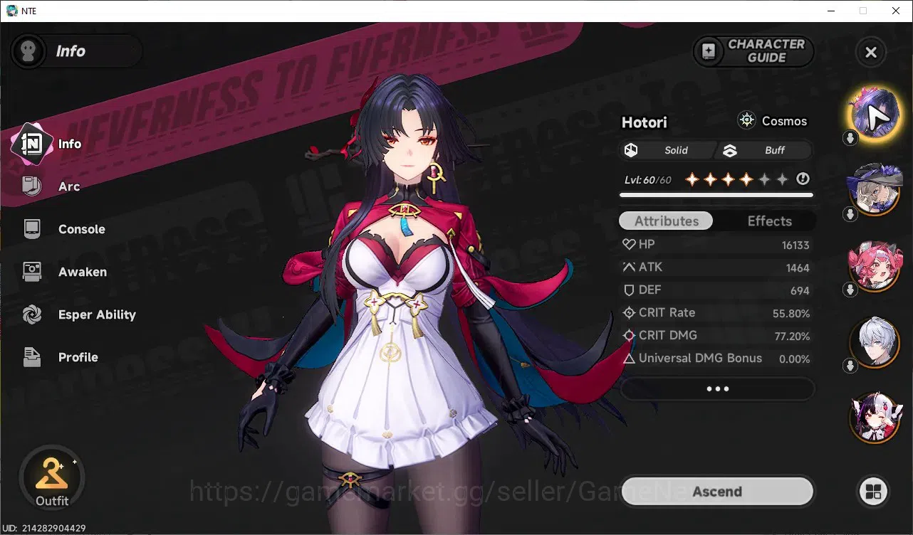 Neverness to Everness Accounts GLOBAL SEA|HL 45|TL 27|3k Annulith|7 SSR(Hotori,Na image 4