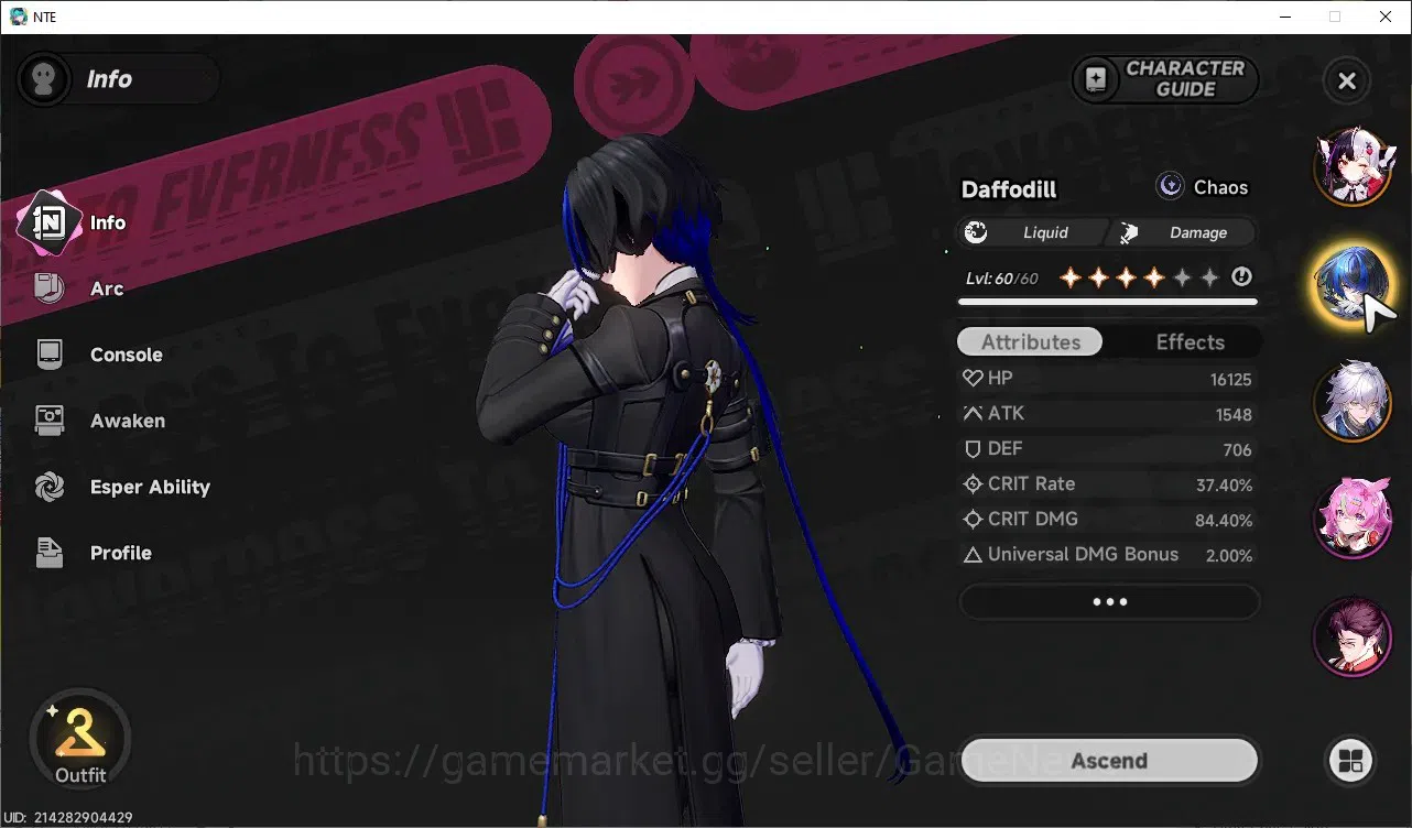 Neverness to Everness Accounts GLOBAL SEA|HL 45|TL 27|3k Annulith|7 SSR(Hotori,Na image 9
