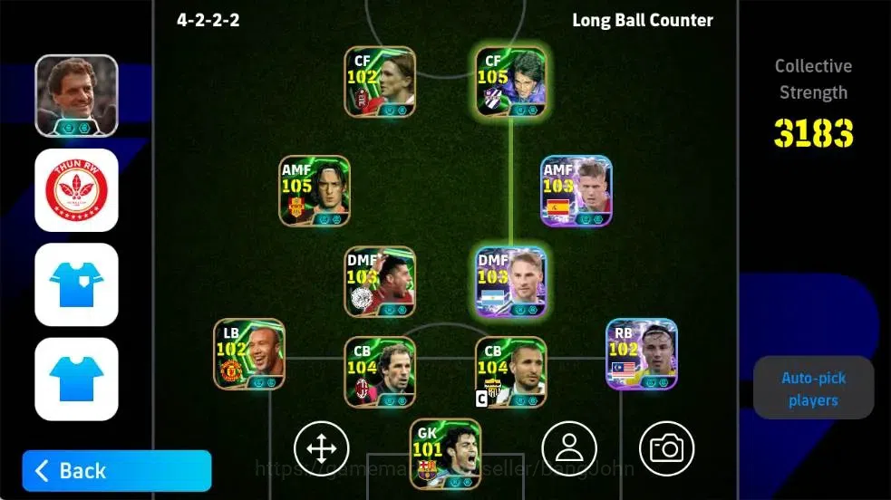eFootball Accounts Android|PW 3183|Franco Baresi Epic,Giorgio Chlelin image 7