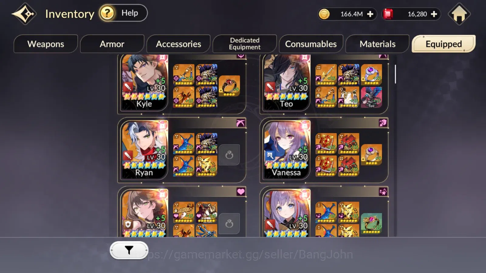 Seven Knights Re:Birth Accounts Global | 5 EX7 Fai,Juri,Rosie,Melia,Gelidus |27TC6 image 2