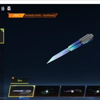 Blood Strike Accounts Collab Skin ASIA|ULTRA Melee: Butterfly Knife-Synthwave|1 AOT Gun: M4A1-Battle of Faith|1 LEGENDARY